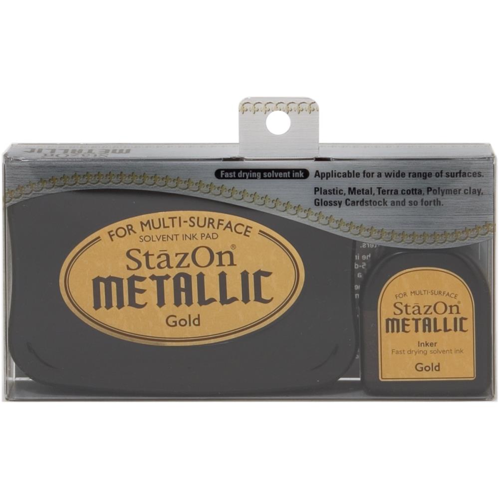 StazOn Metallic Solvent Ink Kit Gold / Tinta Dorada a Base de Solventes