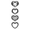 Hearts Cling Stamps / Sellos de Goma Cling de Corazones