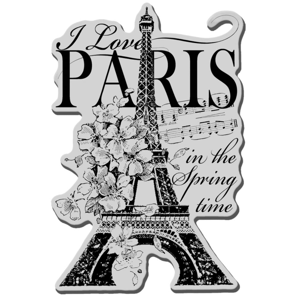 Cling Stamp I Love Paris  / Sellos de Paris