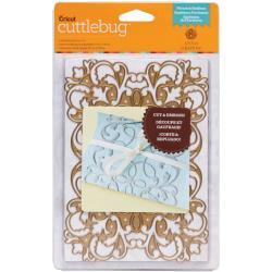 Flourish Emblem Cut and Embossing / Suaje de Corte y Realce Floreado Descontinuado Cuttlebug