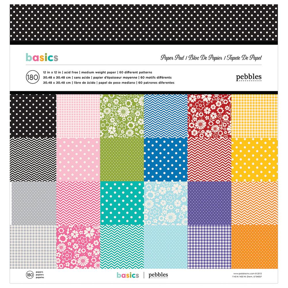 Basics Paper Pad / Block de Diseños Básicos Descontinuado Pebbles