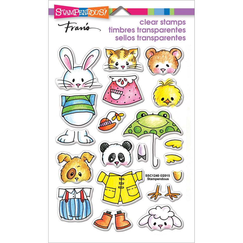 Clear Stamps Spring Short Stack / Sellos de Polímero Animales Descontinuado Stampendous