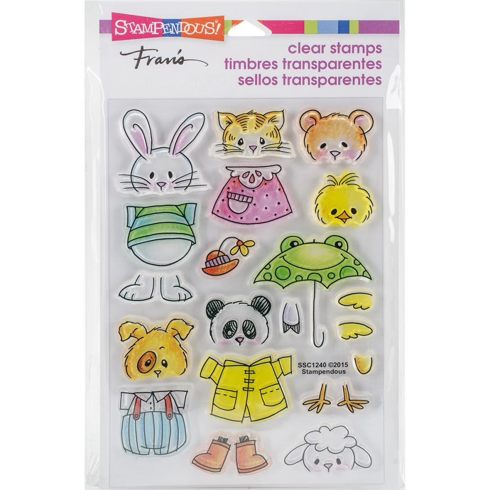 Clear Stamps Spring Short Stack / Sellos de Polímero Animales Descontinuado Stampendous