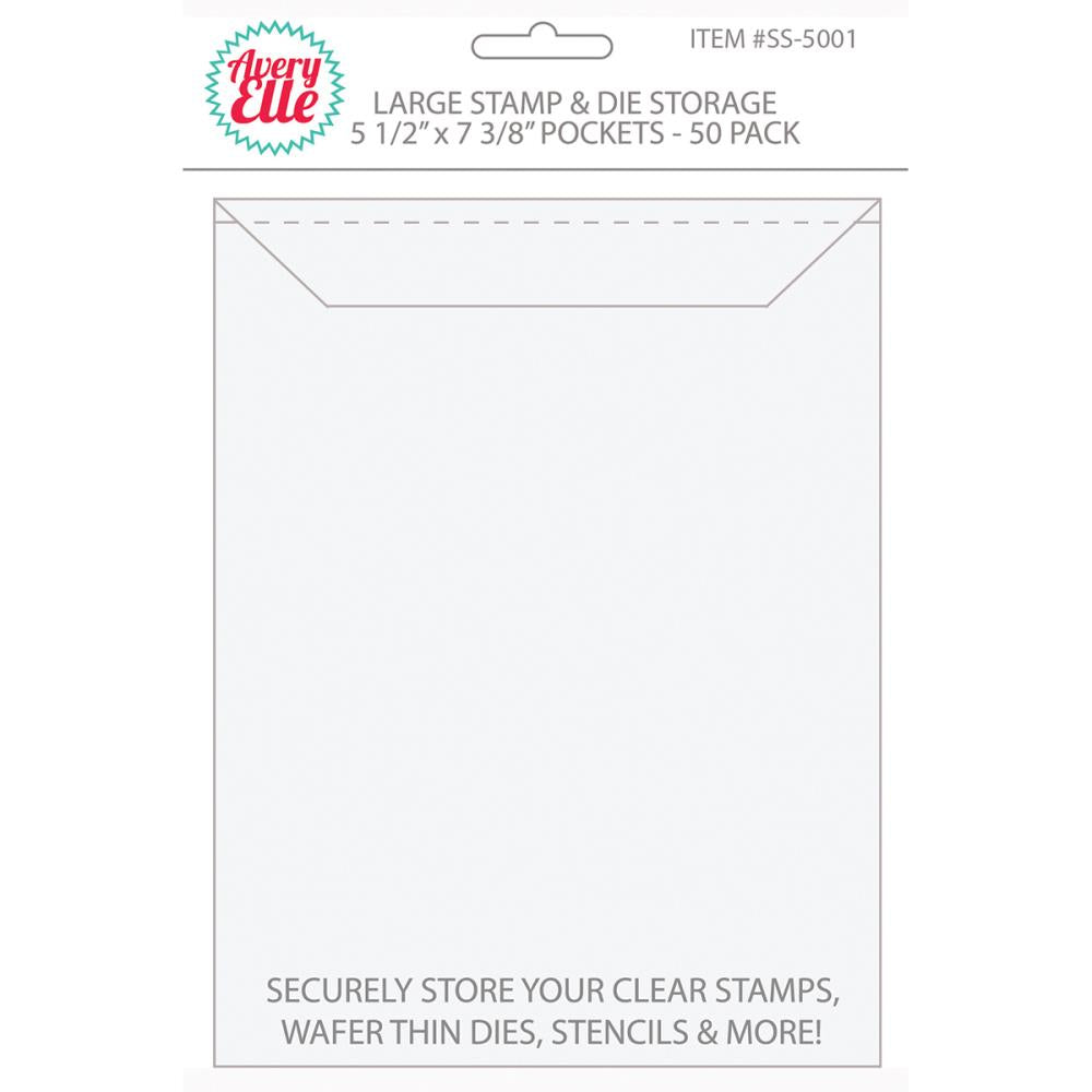 Stamp and Die Storage Pockets 50 Pk / Bolsas Para Organizar Sellos y Suajes