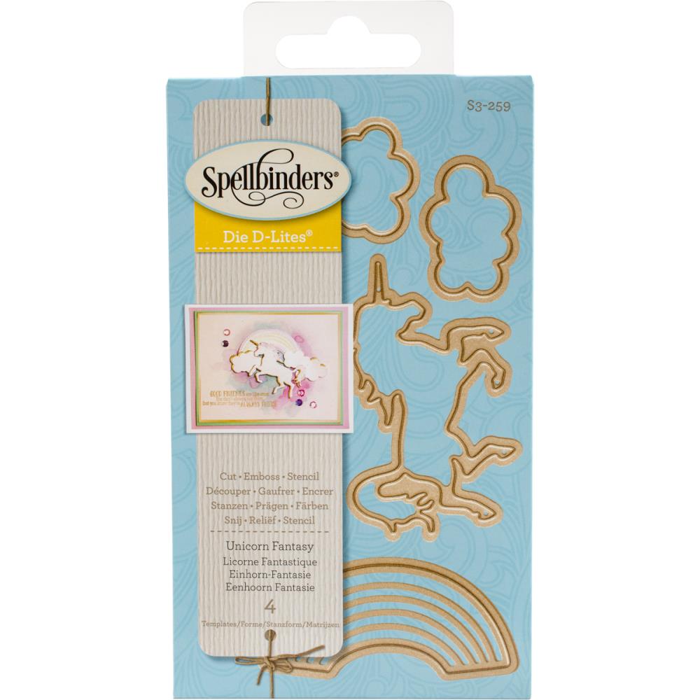 Unicorn Fantasy Dies / Suajes de Unicornio Descontinuado Spellbinders