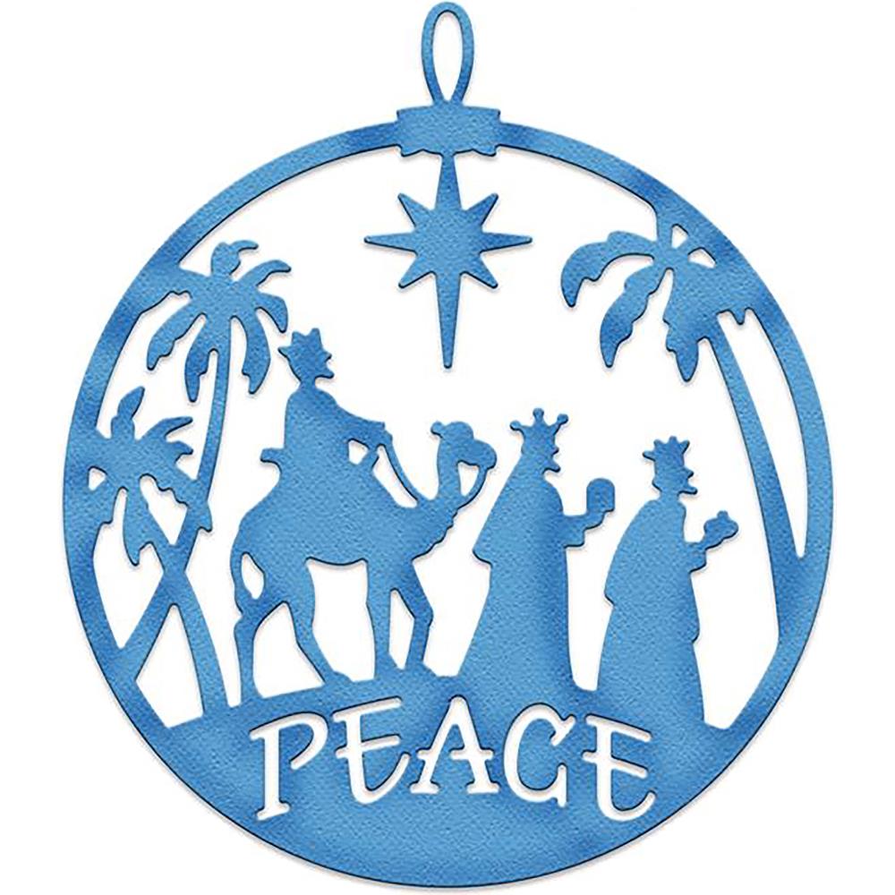 Three Kings Peace Ornament Die /  Suaje de Tres Reyes Magos