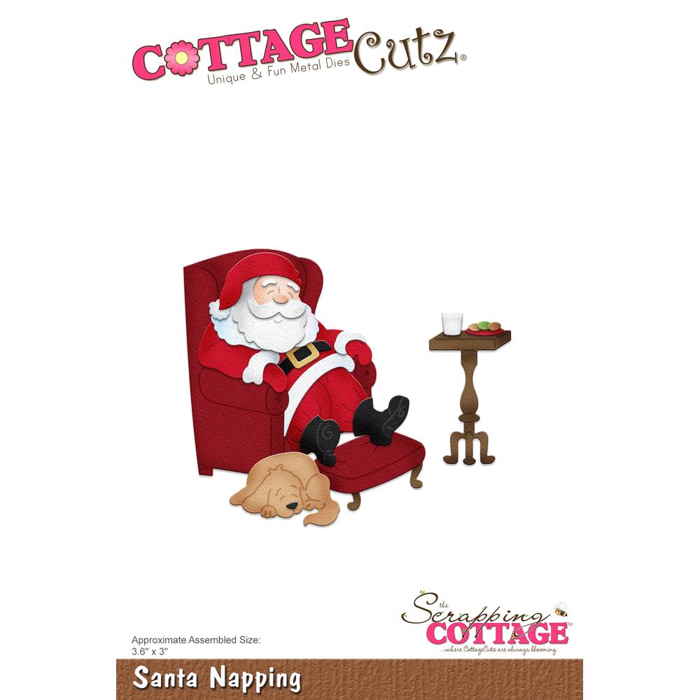 Santa Napping Cutting Die  / Suaje de Siesta de Santa