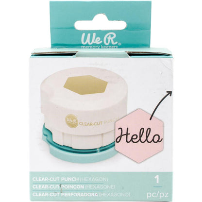 Clear Cut Punch 2" Hexagon / Perforadora de Hexágonos Descontinuado We R Memory Keepers