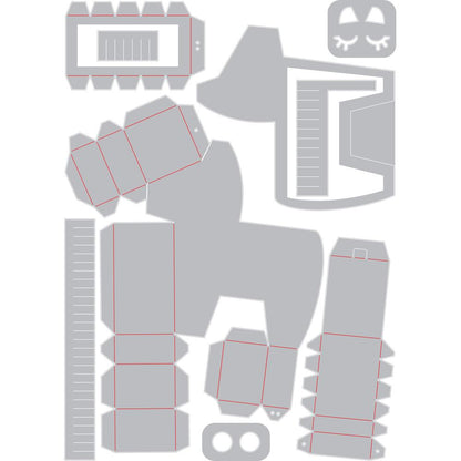 Framelits Dies Lizardi Pinata Box / Suaje de Piñata de Lagarto Descontinuado Sizzix