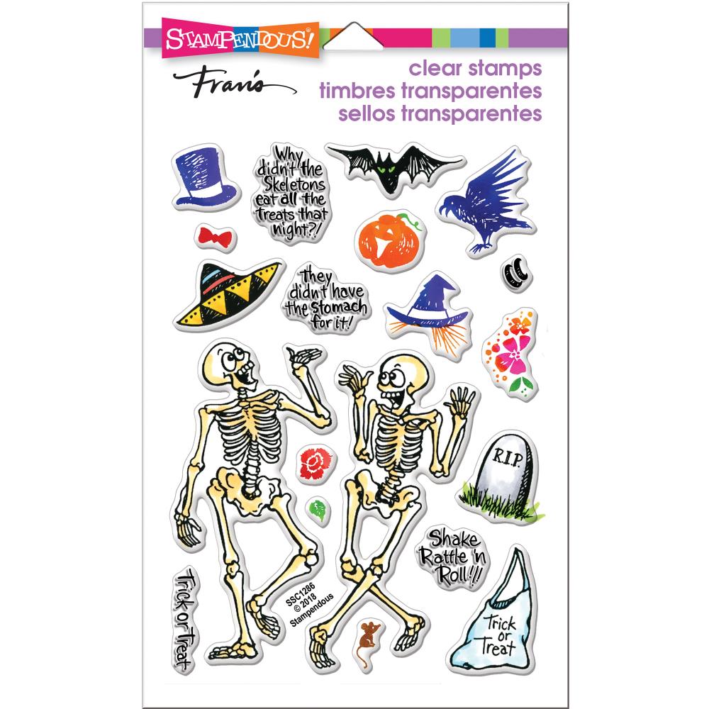 Perfectly Clear Stamps Skeleton Humor / Sellos de Polímero Esqueletos