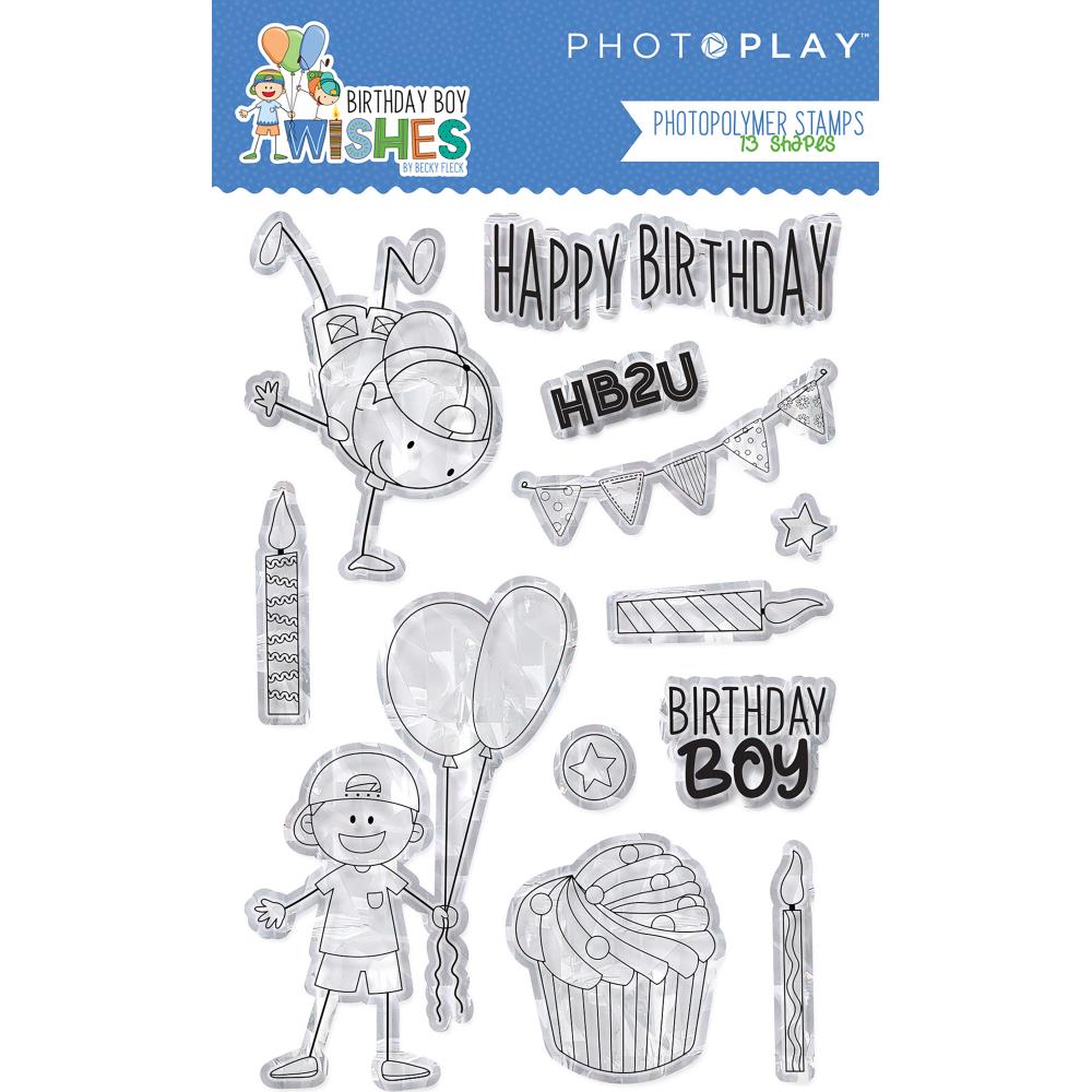 Birthday Boy Wishes Stamps / Sellos de Cumpleaños Niño
