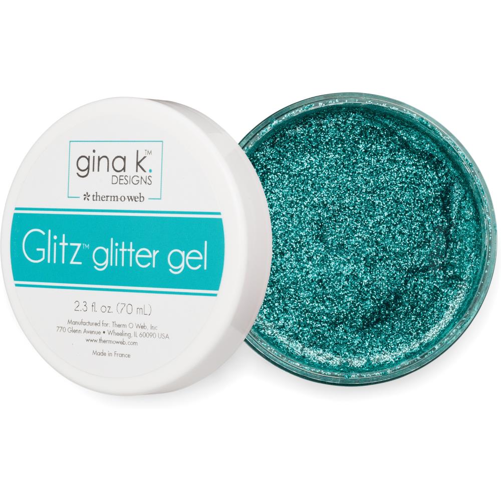 Gina K Designs Glitz Glitter Gel Turquoise Sea / Gel Diamantina Turquesa