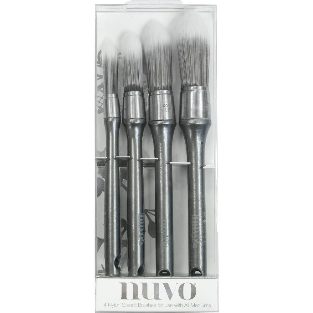 Stencil Brushes / 4 Brochas para Estenciles