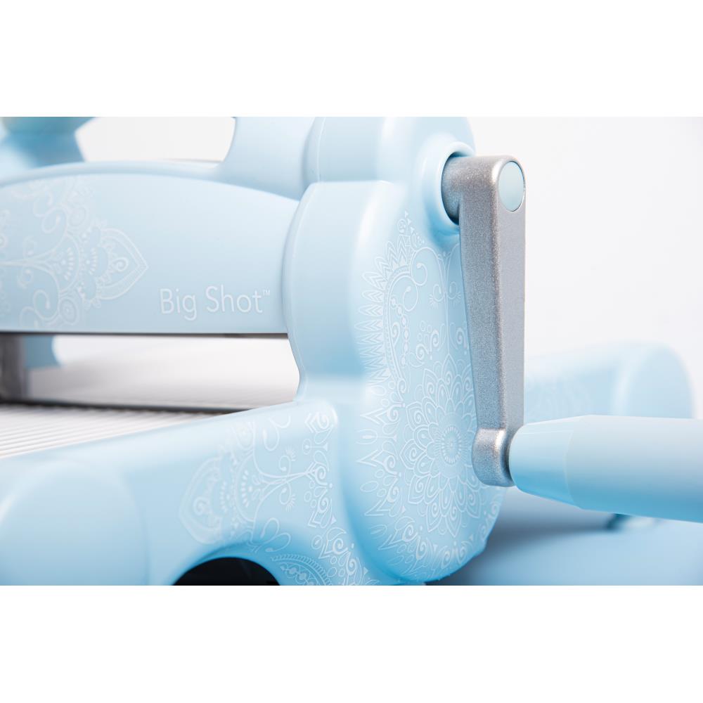 Big Shot Sky Blue Machine / Máquina Big Shot Azul con Mandalas Blancas Descontinuado Sizzix