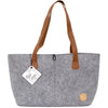 Gray Felted Wool Designer Project Handbag / Bolsa de Lana Afelpada para Tejido