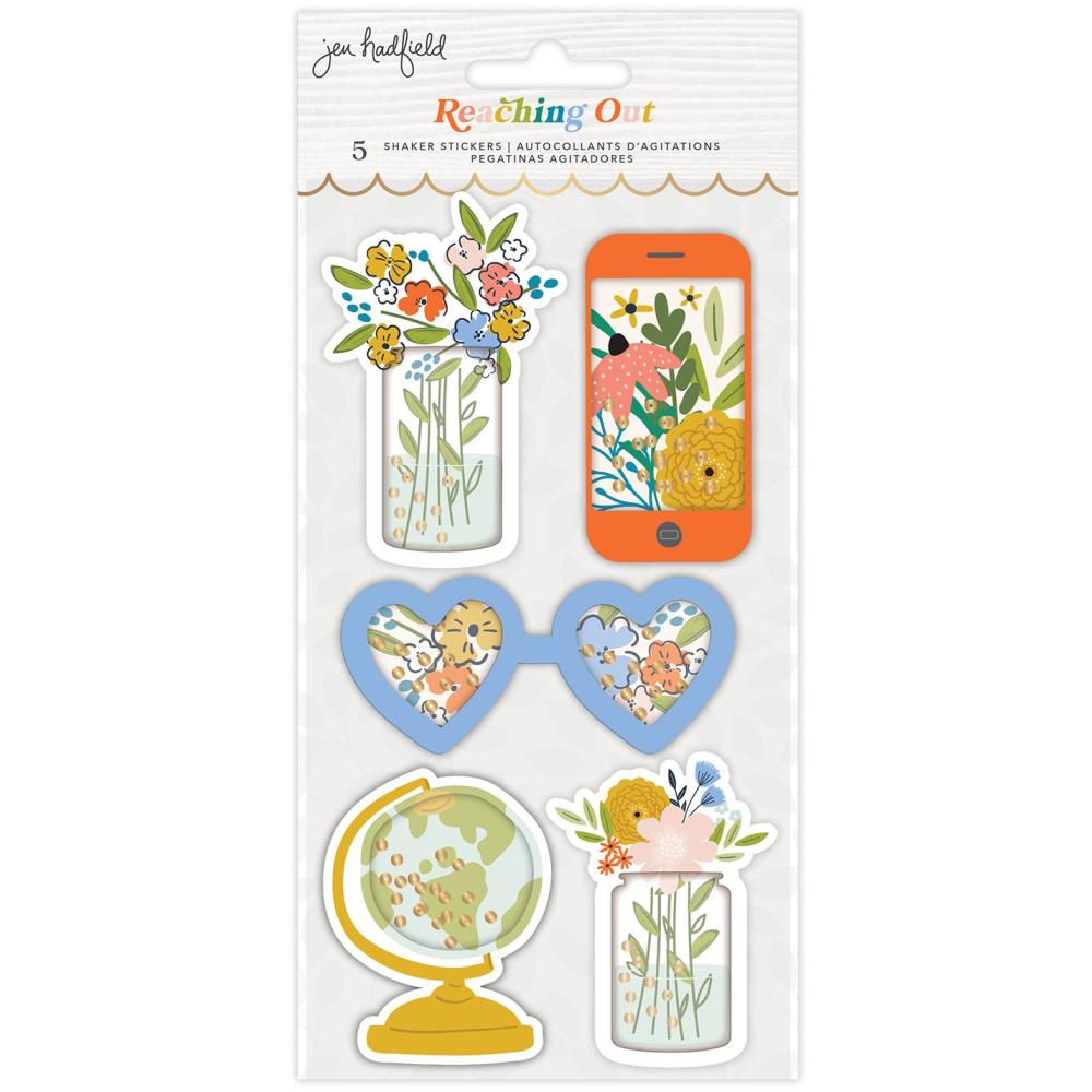 Reaching Out Shaker Stickers / Estampas Decorativas Tipo Shaker Stickers American Crafts
