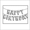 Embossing Folder Happy Birthday Banner / Folder de Grabado Cumpleaños