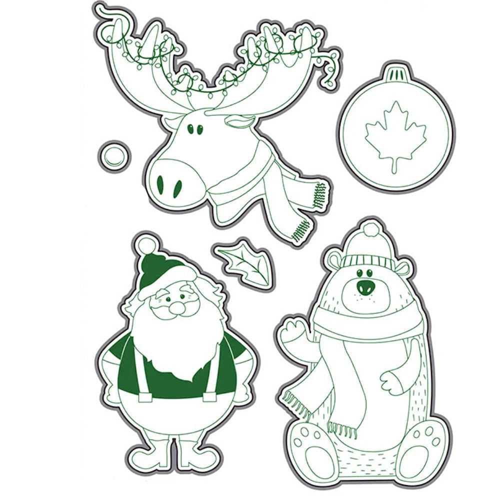 Canada Christmas Stamps / Sellos de Polímero Navideños Sellos Photo Play