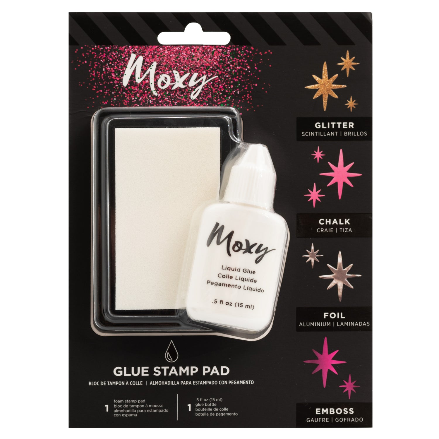 Moxi Glue Stamp Pad / Almohadilla de Pegamento para Sellos Descontinuado American Crafts