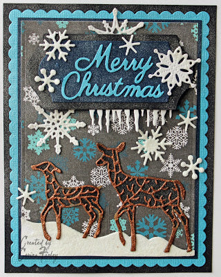 Snowflowers Set One Dies / Suajes de Corte de Copos de Nieve Descontinuado Cheery Lynn Designs