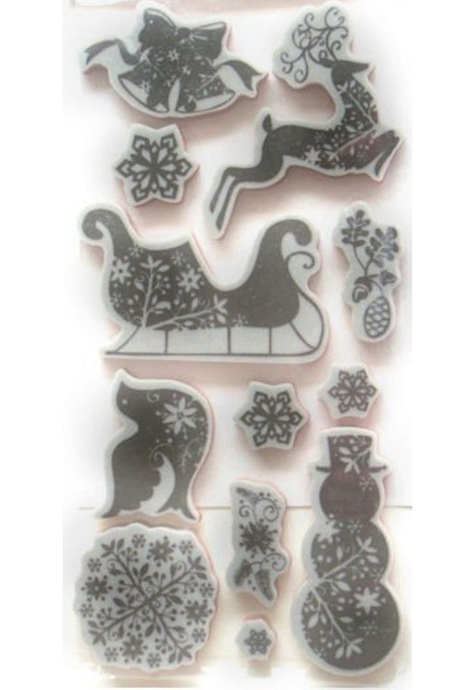 Sellos de Goma Cling Navidad / Christmas 171843 Descontinuado Recollections
