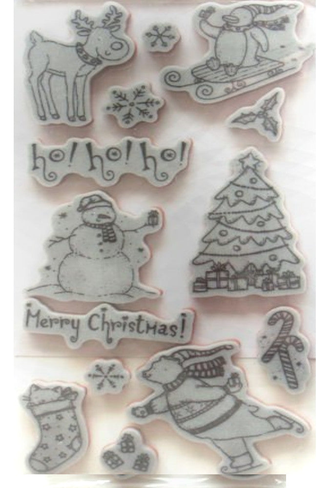 Christmas 171846 / Sellos de Goma Cling Navidad Descontinuado Recollections