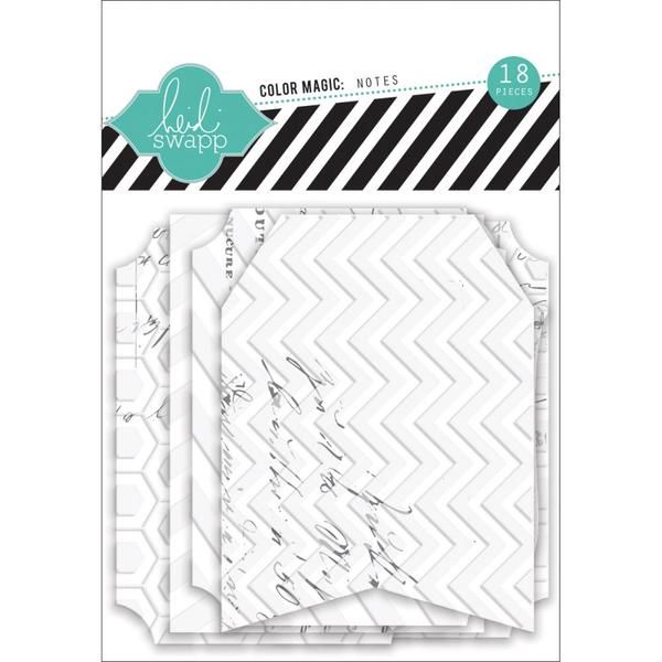 Color Magic Notes / Etiquetas Resistentes al Color Acetato y Especializados Heidi Swapp