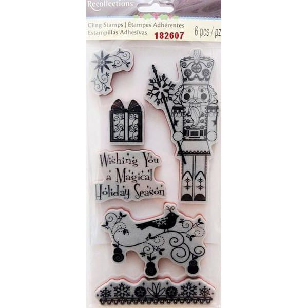 Sellos de Goma Cling Cascanueces / Nutcracker 182607 Descontinuado Recollections