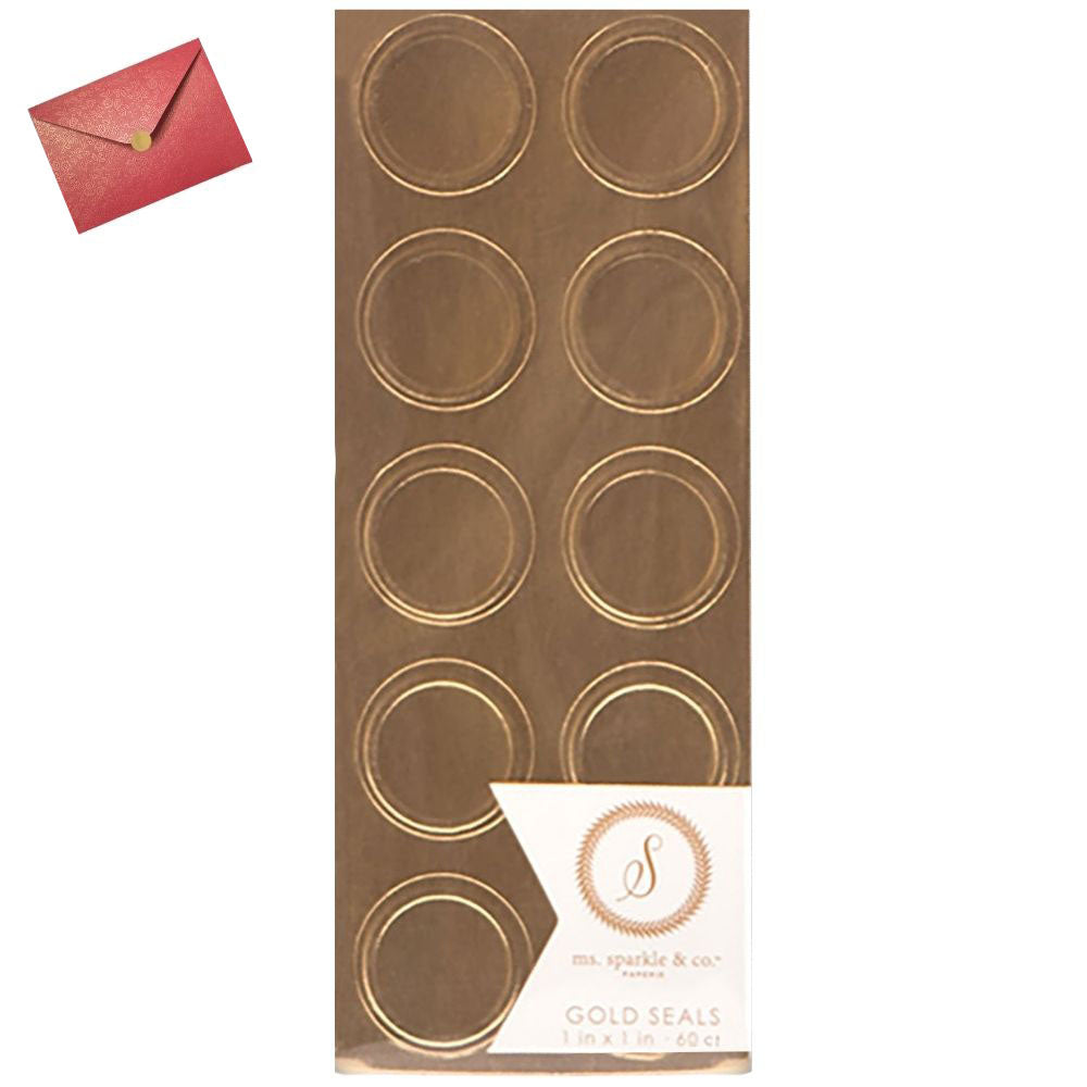 Gold Foil Seals Stickers / Estampas Sello Foil Dorado DESCONTINUADO Ms Sparkle &amp; Co