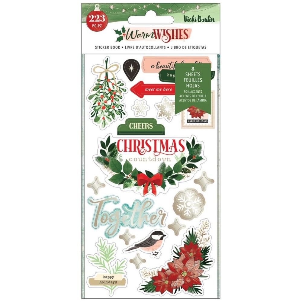 Warm Wishes Stickers / Estampas de Navidad