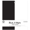 Black &amp; White Craft Paper 6x6 in / 100 Hojas de Papel Blanco y Negro