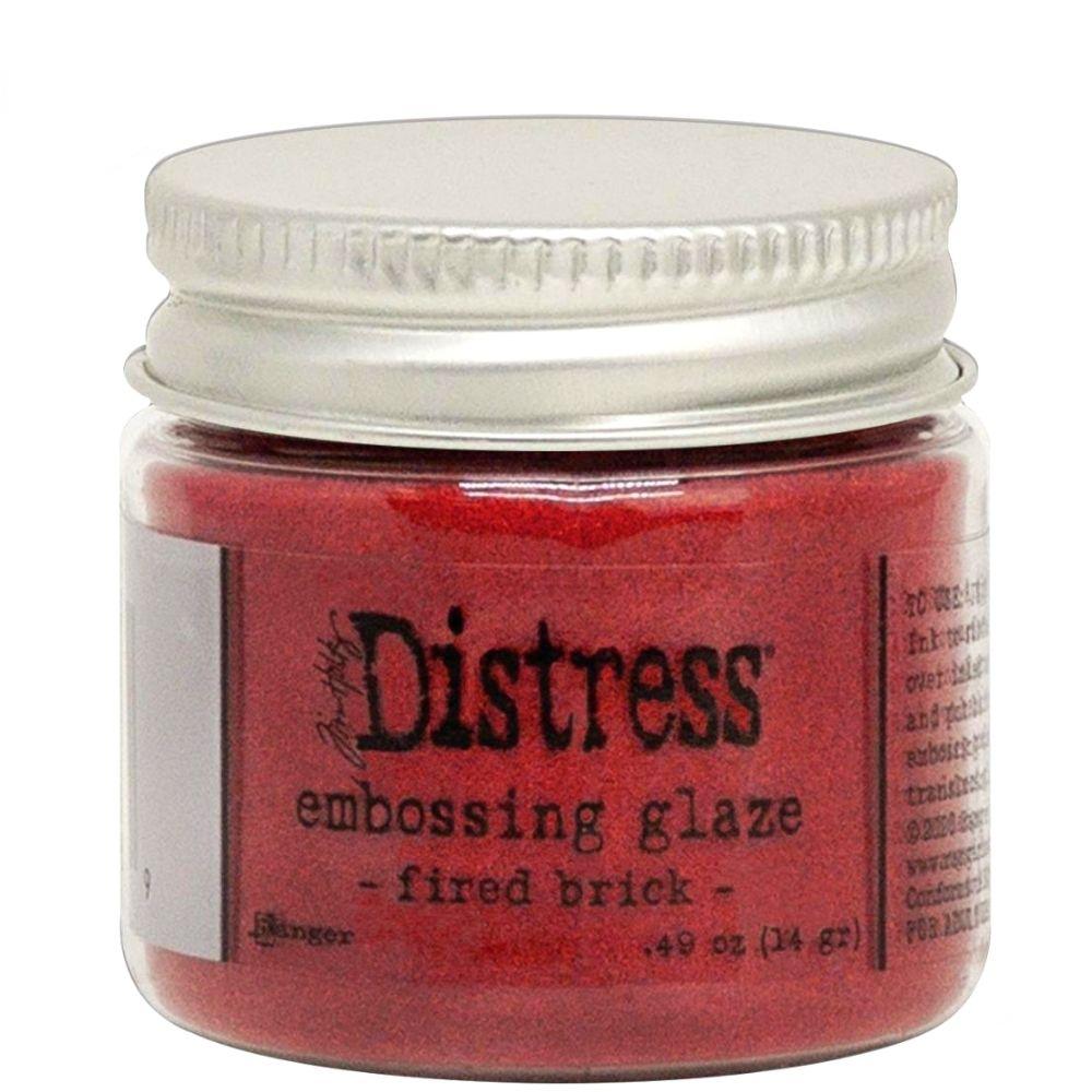 Distress Embossing Glaze Fired Brick / Polvo de Embossing Rojo Ladrillo Polvos de Embossing Ranger