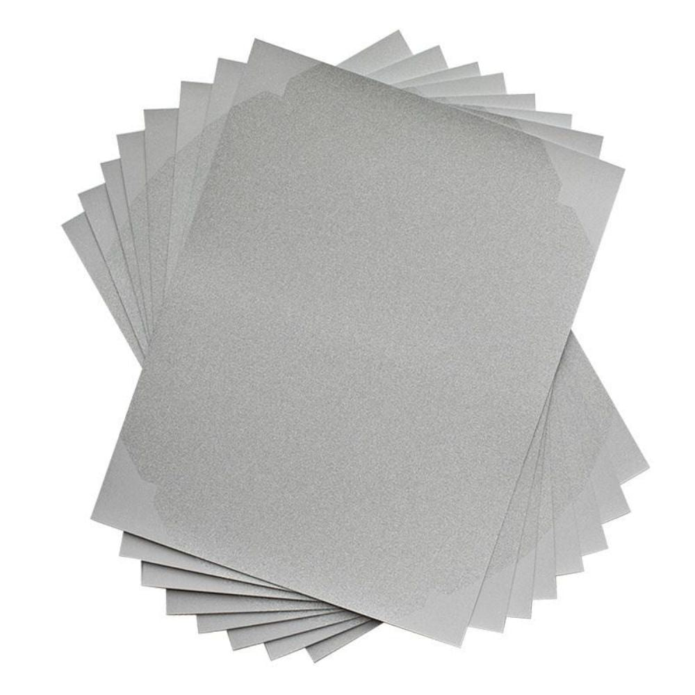 Silver Glitter Sticker Sheets / Papel para Stickers Plateado con Glitter Descontinuado Silhouette