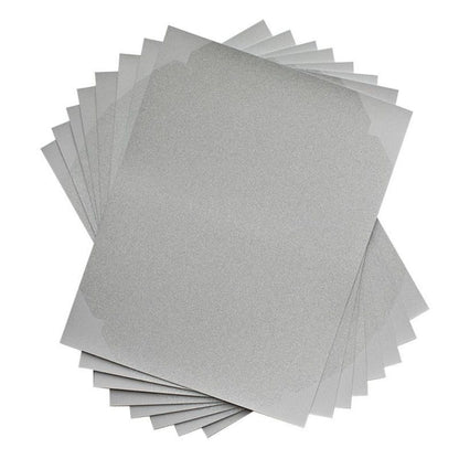 Silver Glitter Sticker Sheets / Papel para Stickers Plateado con Glitter Descontinuado Silhouette