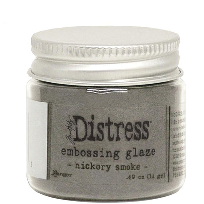 Distress Embossing Glaze Hickory Smoke / Polvo de Embossing Gris Humo Polvos de Embossing Ranger