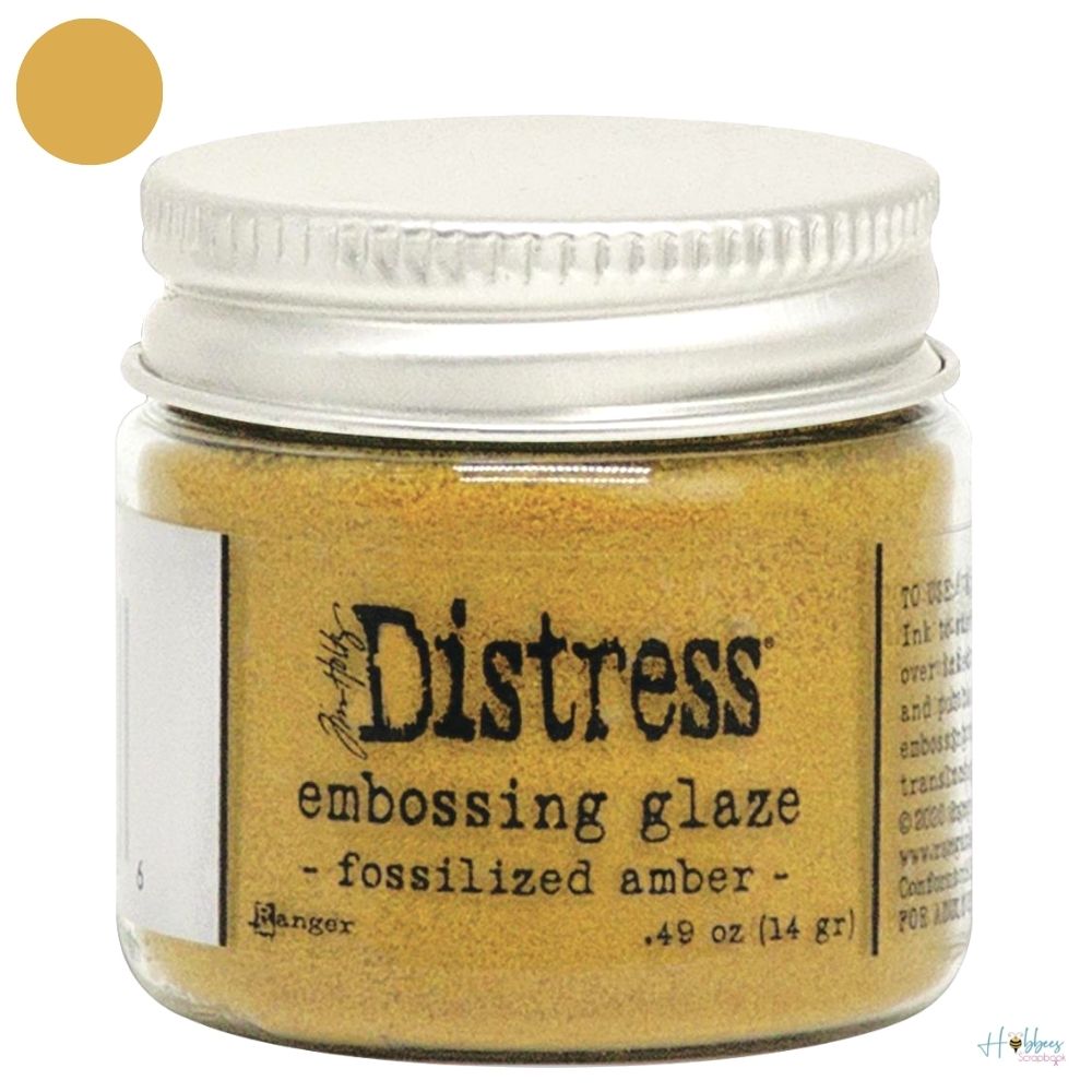 Distress Embossing Glaze Fossilized Amber / Polvo de Embossing Amarillo