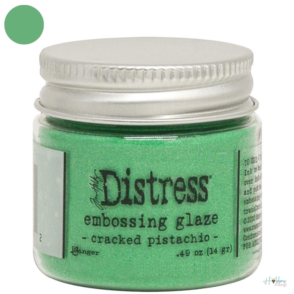 Distress Embossing Glaze Cracked Pistachio / Polvo de Embossing Verde Pistache