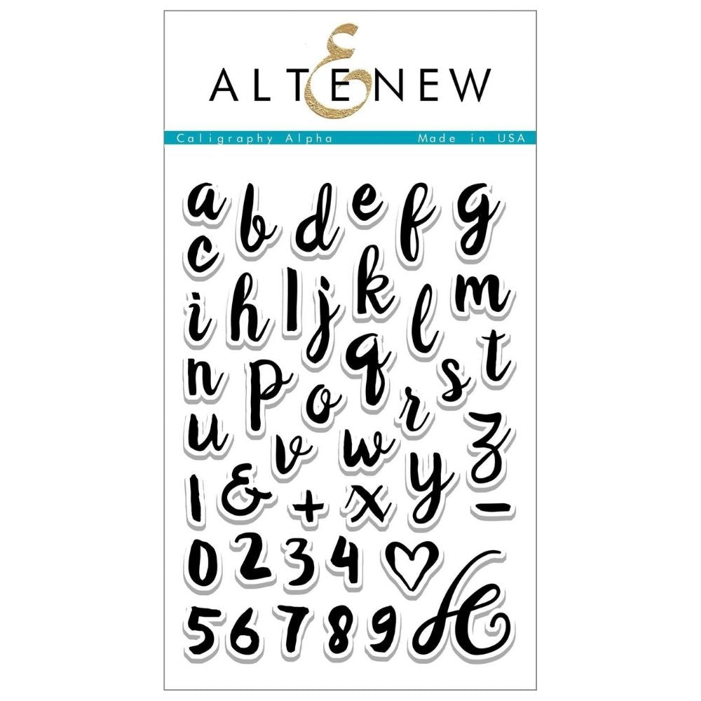 Calligraphy Alpha Stamps Set / Sellos Alfabeto Caligrafía Descontinuado Altenew