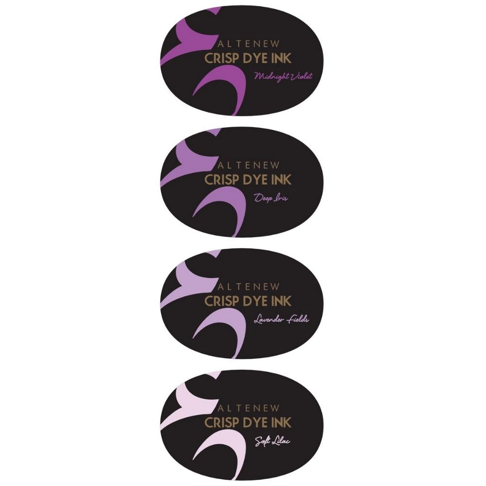Shades Of Purple Crisp Dye Ink Oval Set / 4 Cojines de Tinta Morados Descontinuado Altenew
