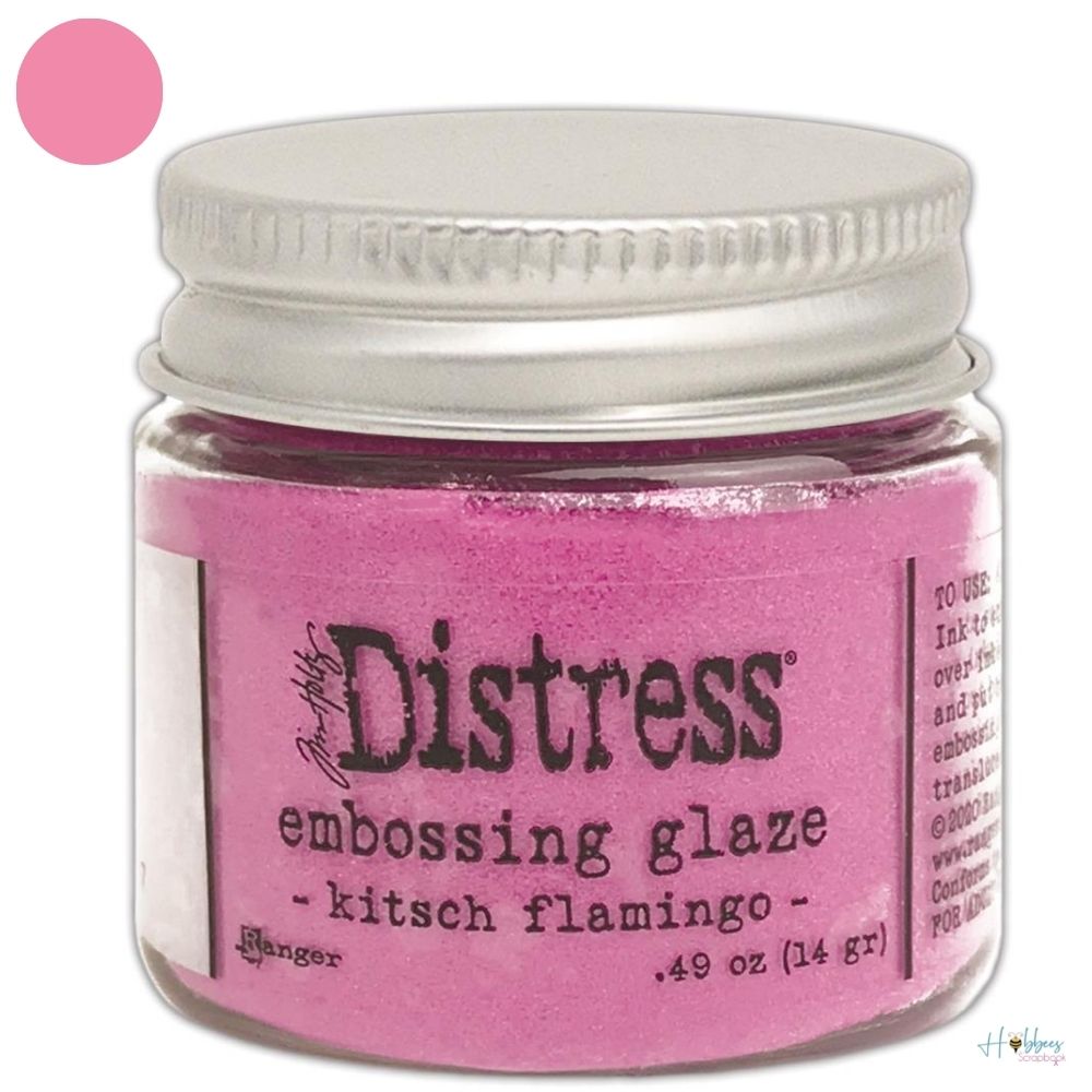 Distress Embossing Glaze Kitsch Flamingo / Polvo de Embossing Rosa