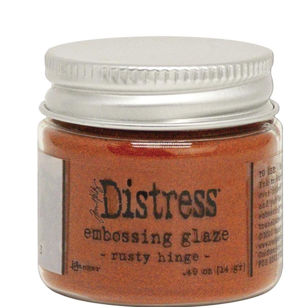 Distress Embossing Glaze Rusty Hinge / Polvo de Embossing Naranja Polvos de Embossing Ranger