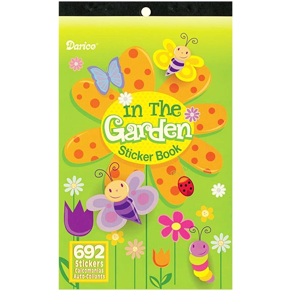Sticker Book In The Garden  / Libro con 692 Estampas Jardín