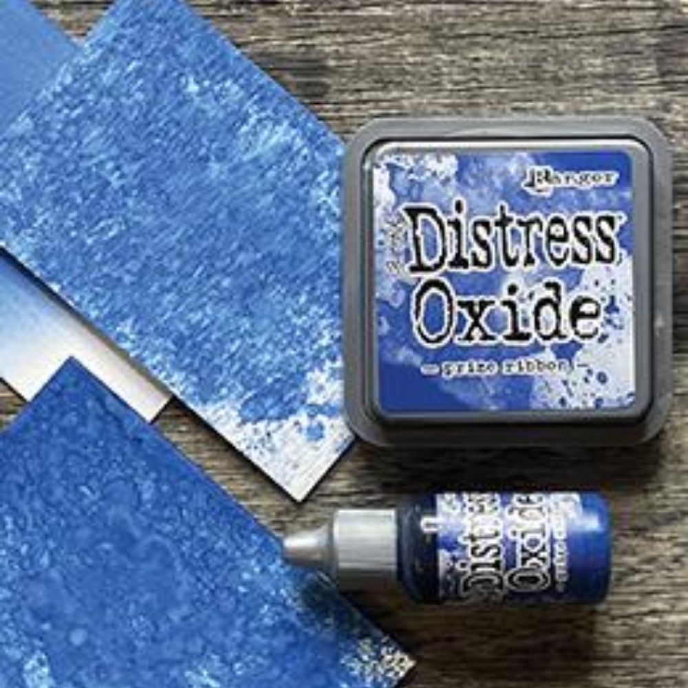 Tim Holtz Distress Oxide Prize Ribbon / Cojin de Tinta Efecto Oxidado Azul
