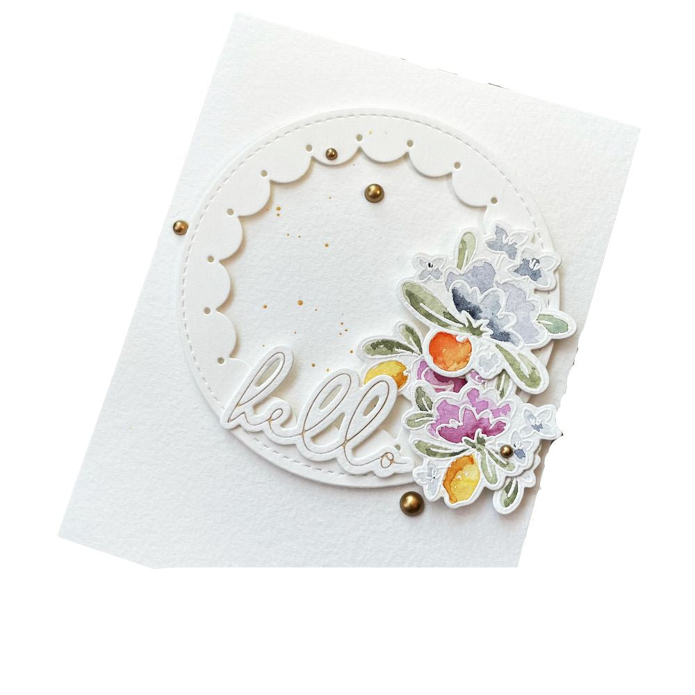 Suaje de Círculo Escalopado Inverso Dados de Corte / Suajes / Troqueles Hobbees