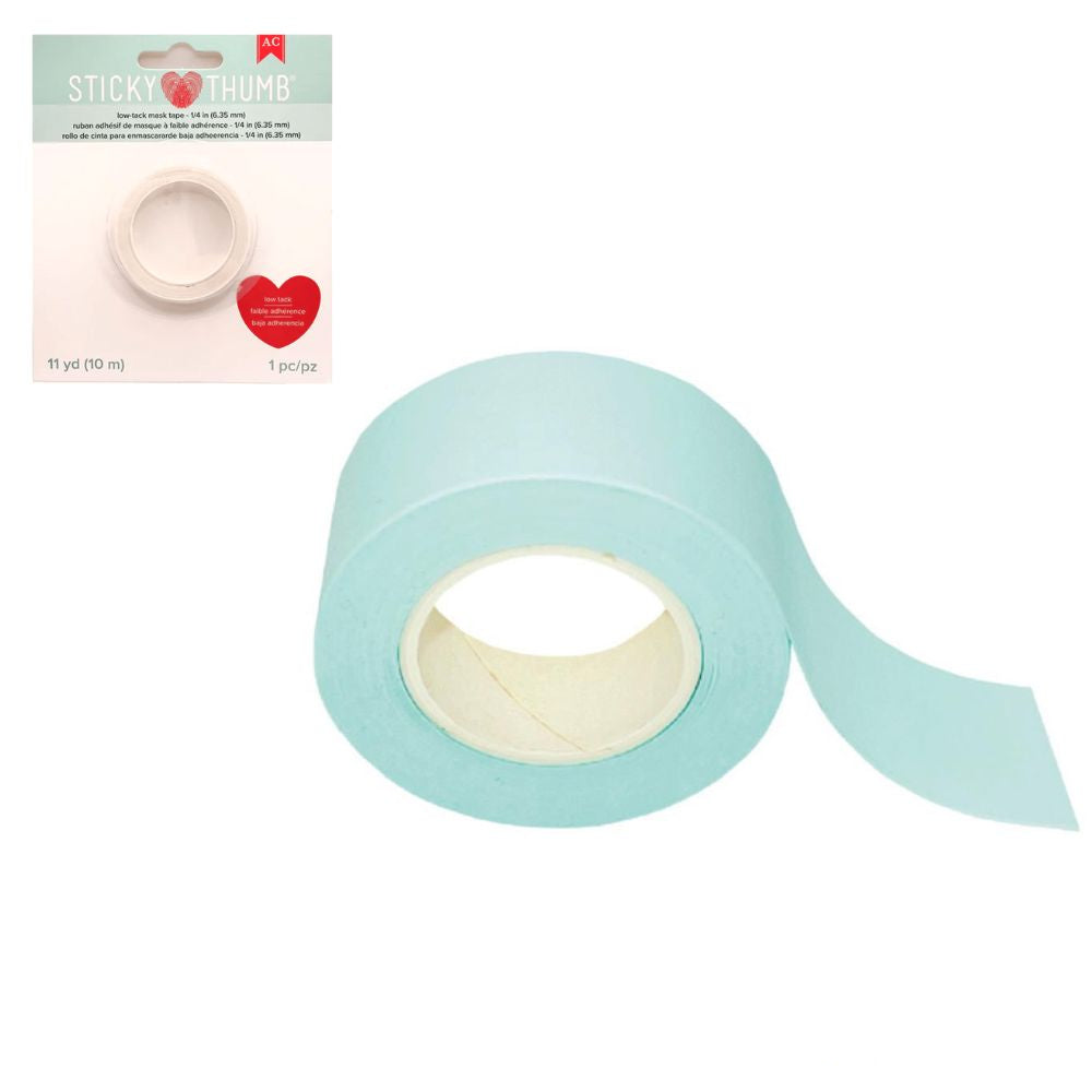 Low Tack Mask Tape 11 Yards 1/2" / Cinta de Baja Adherencia Adhesivos / Pegamentos Sticky Thumb