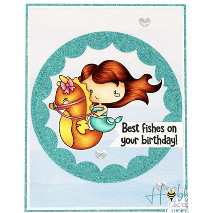 Suaje de Círculo Escalopado Inverso Dados de Corte / Suajes / Troqueles Hobbees