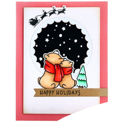 Suaje de Círculo Escalopado Inverso Dados de Corte / Suajes / Troqueles Hobbees