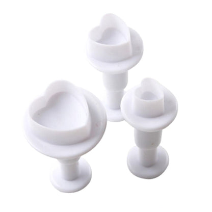 Cortadores de Corazón con Eyector Repostería Hobbees