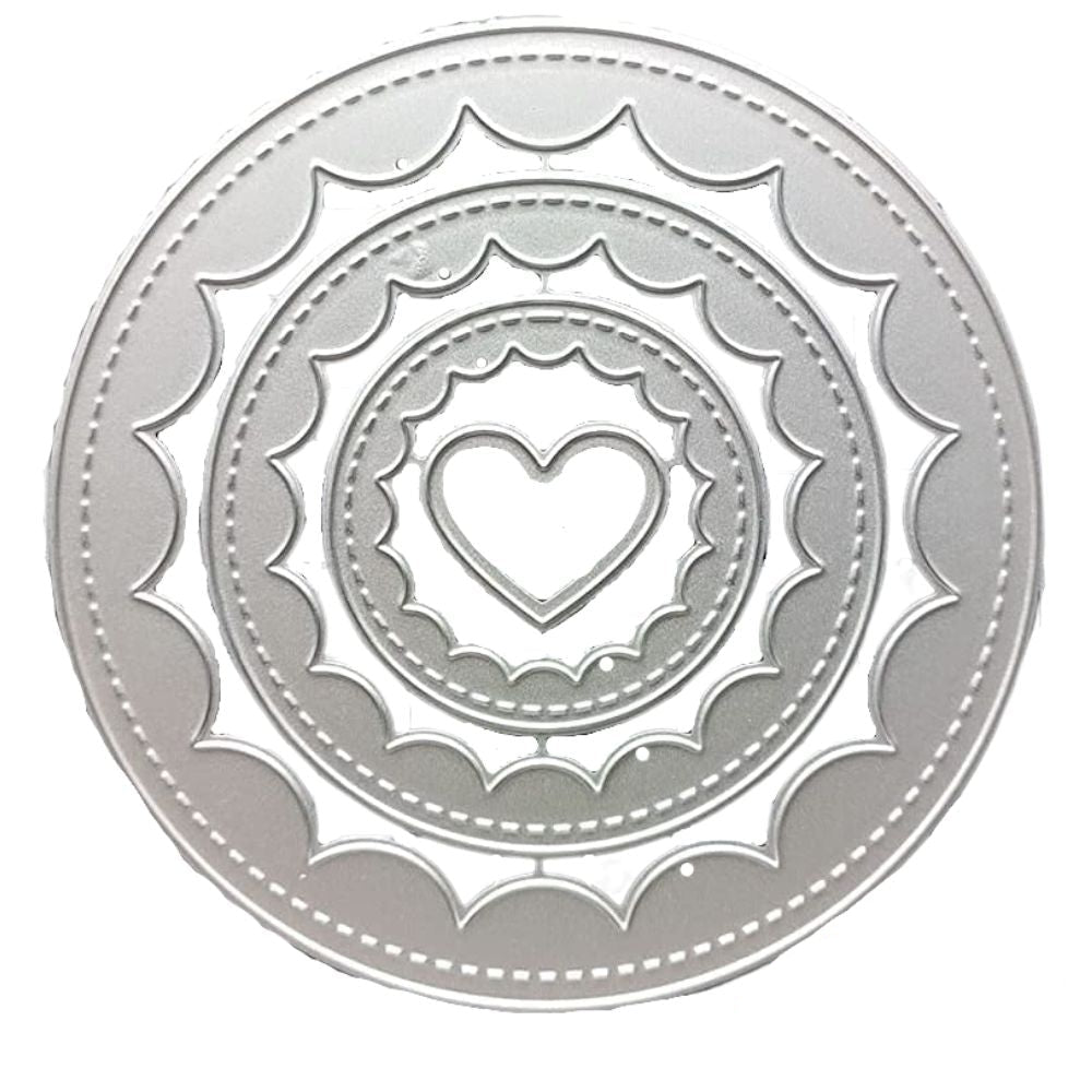 Suaje de Círculo Escalopado Inverso Dados de Corte / Suajes / Troqueles Hobbees