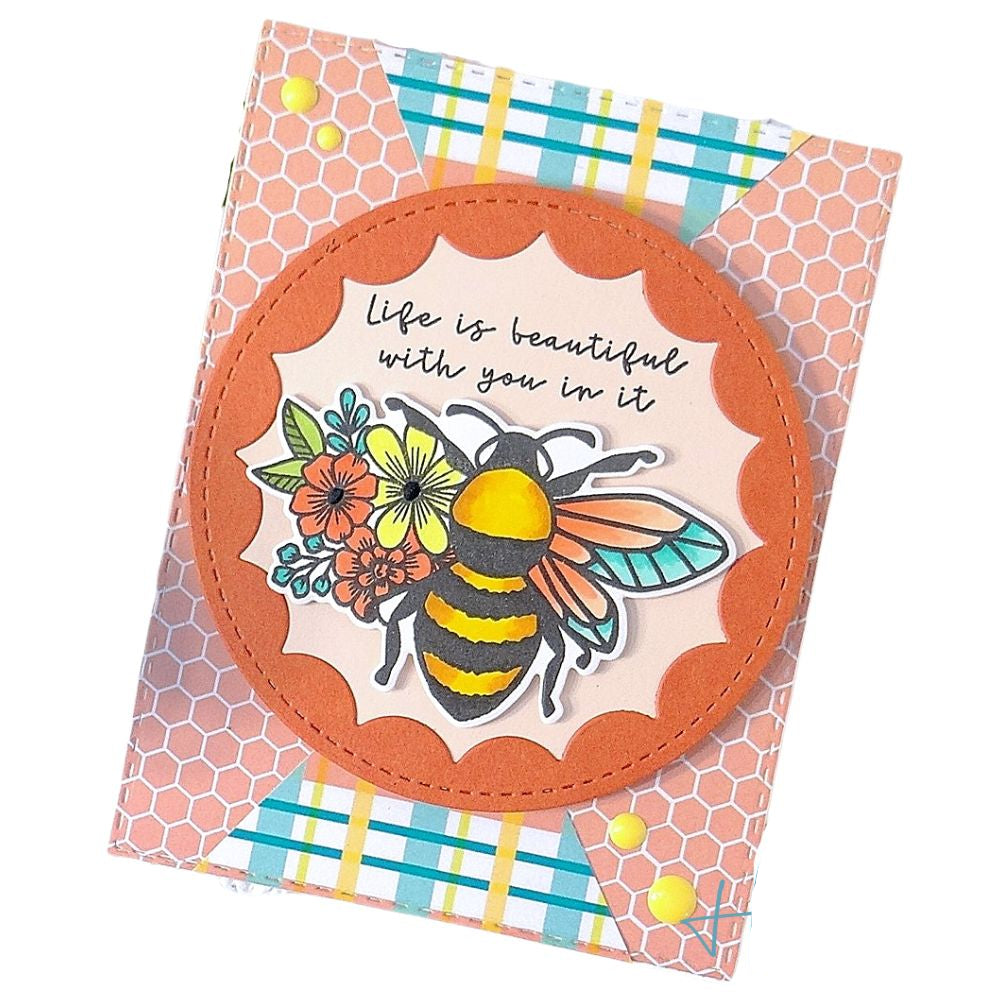 Suaje de Círculo Escalopado Inverso Dados de Corte / Suajes / Troqueles Hobbees